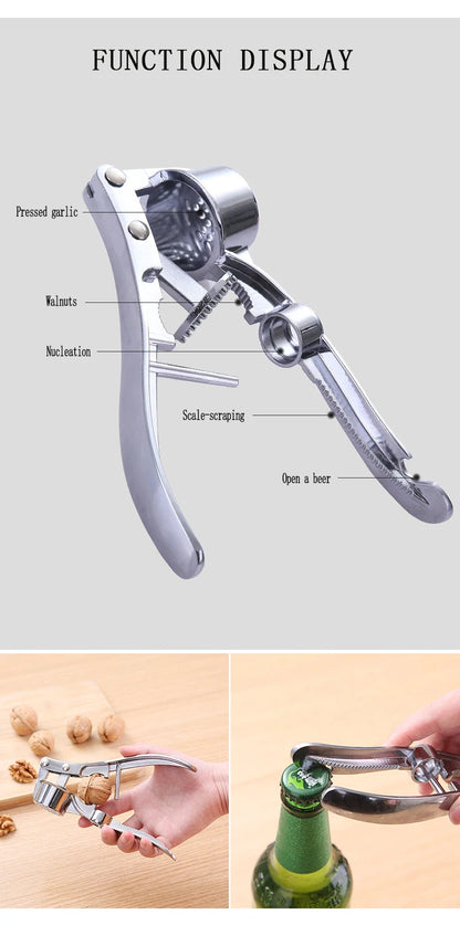 Imitating Stainless Steel Multifunction Garlic Press Crusher Kitchen Cooking Ginger Squeezer Masher Handheld Ginger Mincer Tools