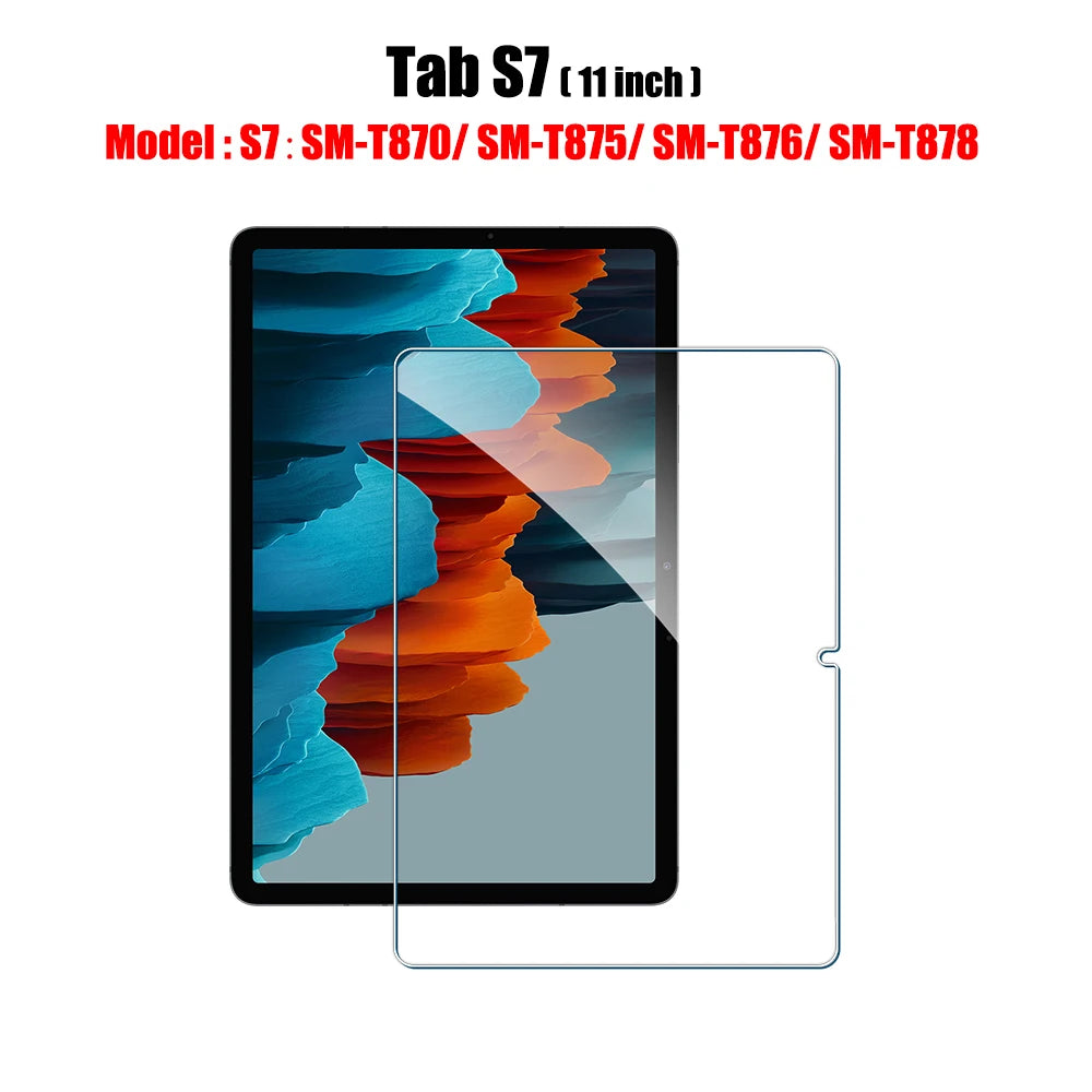 Tempered Glass Screen Protector For Samsung Galaxy Tab S6 Lite A9 Plus S8 S9 Plus Ultra S7 Fe S9 Fe 12.4 A8 S10 S11 Film