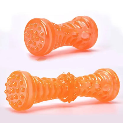 Dog Teething Toy Chew Stick Bite Resistant Fun Leak Proof Food Toy Pet Teether Cleaner Stick