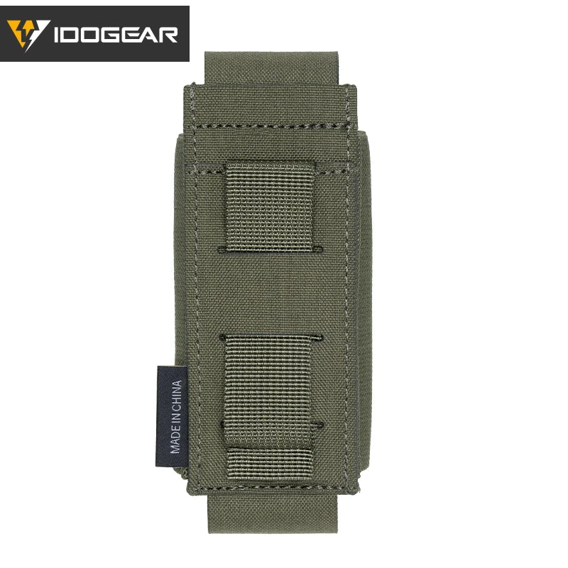 IDOGEAR Tactical Molle Flashlight Holder Magazine Pouch Multiuse Portable Tool Flashbang Pouch for Duty Belt Backpack 35133