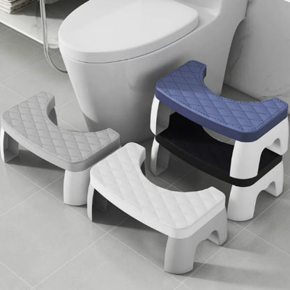 Ergonomic Squat Aid Potty Step Stool Single Waterproof Foot Rest for Toilet Suitable for Pregnant Ladies Children Adults Seniors