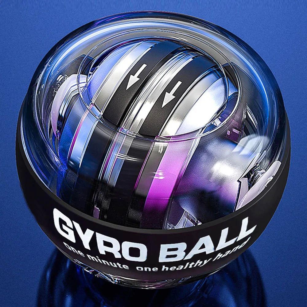 LED Gyroscopic Power Trainer Ball Autostart Range Gyro Power Wrist Ball Arm Hand Muscle Force Trainer Fitness Equipment
