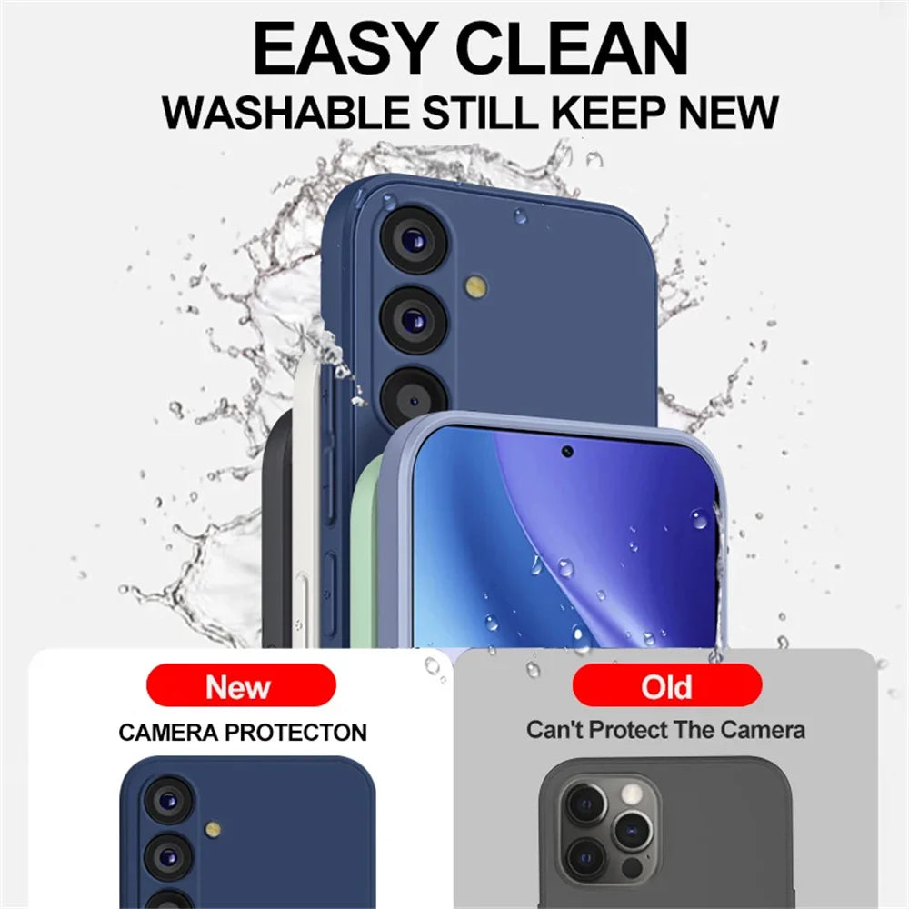 Phone Case Galaxy S25 S24 S23 Ultra Case Soft Liquid Silicone Samsung Galaxy S25 S24 S23 S22 Ultra Plus S23Ultra S24Ultra Cases