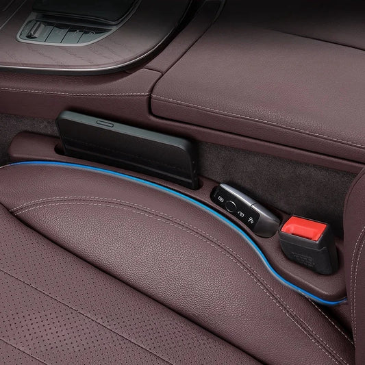 PU Waterproof Car Seat Gap Filler with Storage — Set of 2