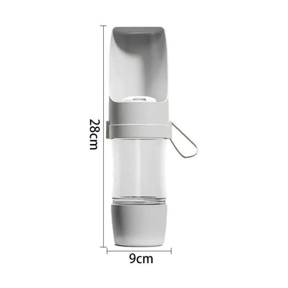 Portable Dog Cat Water Bottle with Storage Food and Water Container for Puppy Pets dogs Feeder Bowl Outdoor Travel Pet supplies