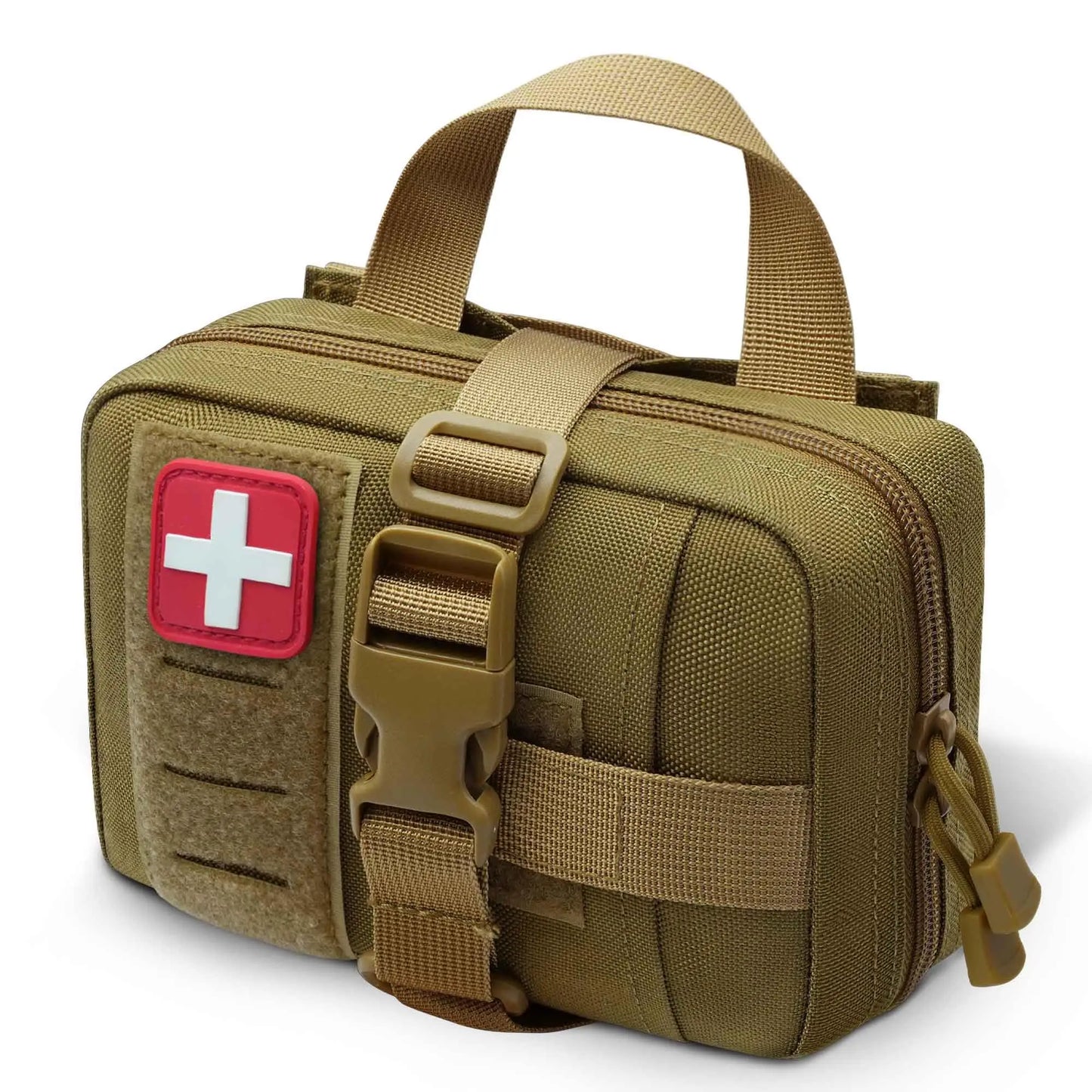 Upgrade Molle Rip Away Ifak Pouch, Tactical Small Belt First Aid Pouch Medical Utility EMT Pouch Only