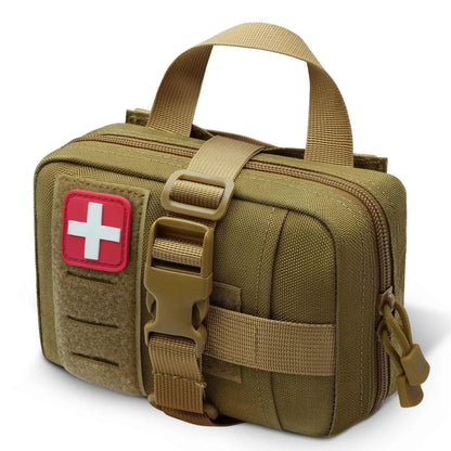 Upgrade Molle Rip Away Ifak Pouch, Tactical Small Belt First Aid Pouch Medical Utility EMT Pouch Only