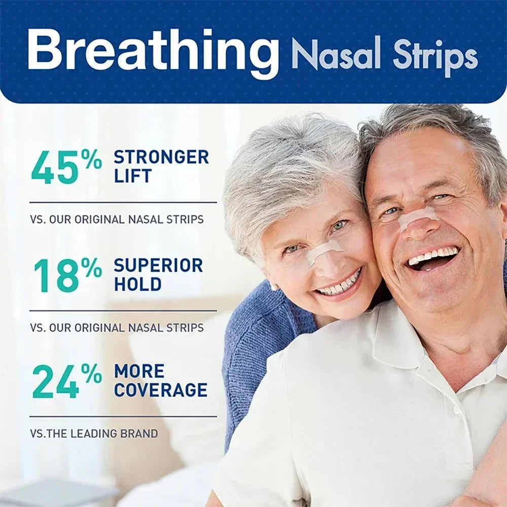 Anti-Snoring Nose Strips for Better Breathing Sleep Nasal Strips Exercise Air Inhalation Nasal Pads Improve Quality of Sleep