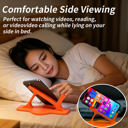 Bed Lazy Phone Stand for Side Lying, Stable Ergonomic Phone Holder for Hands-Free Viewing, Perfect for Bedtime Entertainment