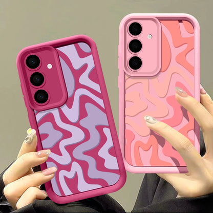 Striped Pattern Phone Case For Samsung Galaxy A57 A27 A37 A56 A16 A17 A36 A26 A55 A54 A15 S26 S25 S24 S23 S22 Ultra S25 FE Cover