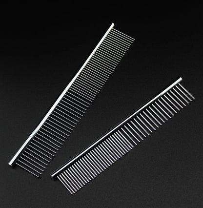 Stainless Steel Pet Dematting Comb – Dog & Cat Grooming Tool