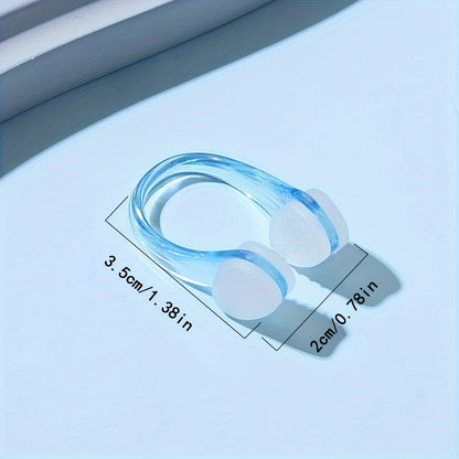 2 Pcs Professional Swim Nose Clip - Waterproof Anti-Slip Anti-Choking Training Clips for Comfortable Swimming