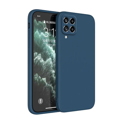 Funda Original Phone Case for Samsung A12 M12 A22 M22 A32 A42 A52 A72 5G Matte Silicone Camera Protective Cover Cases