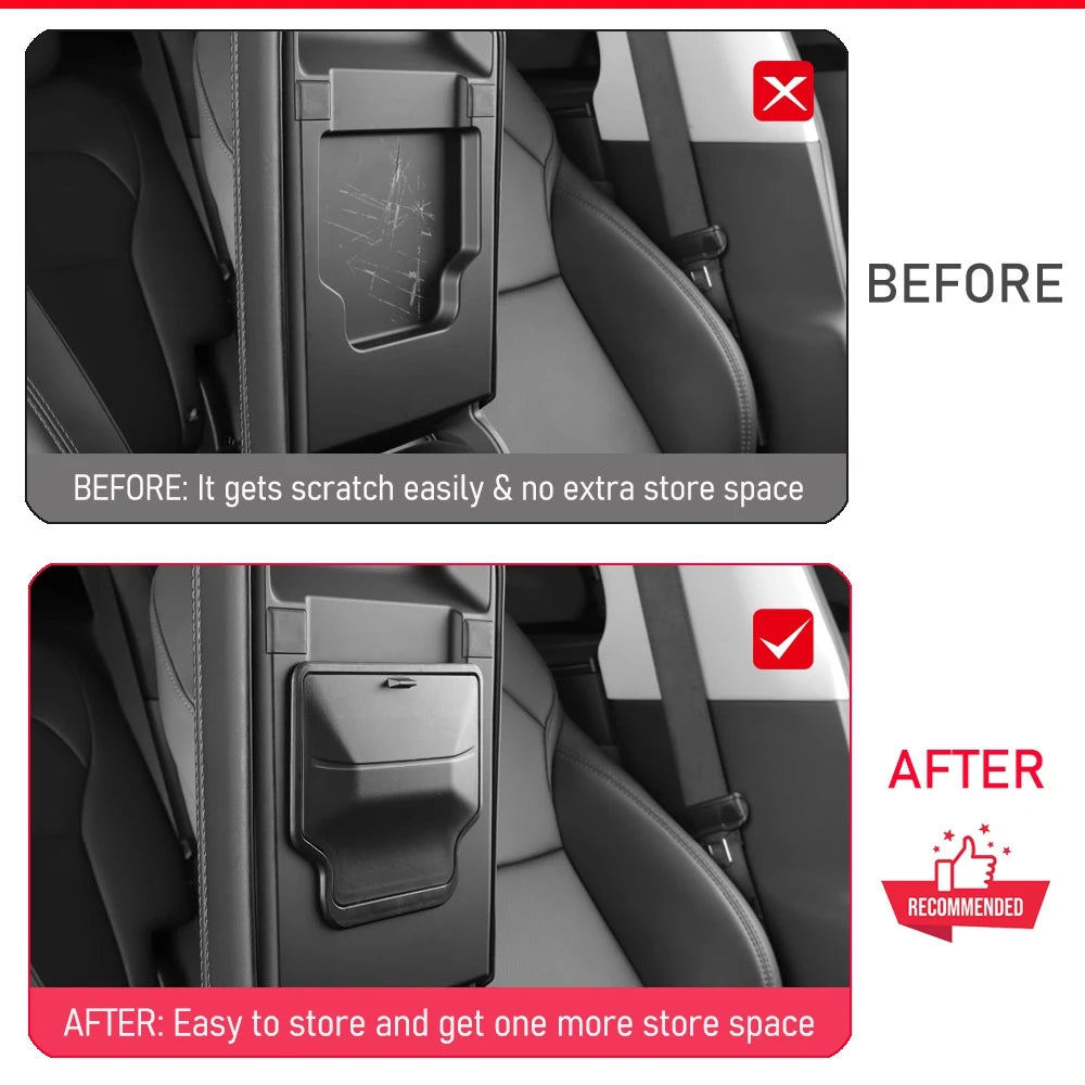 for 2025 2026 Tesla Model Y Juniper (Standard, Premium & Performance) Model YL Model 3 Center Console Armrest Hidden Storage Box