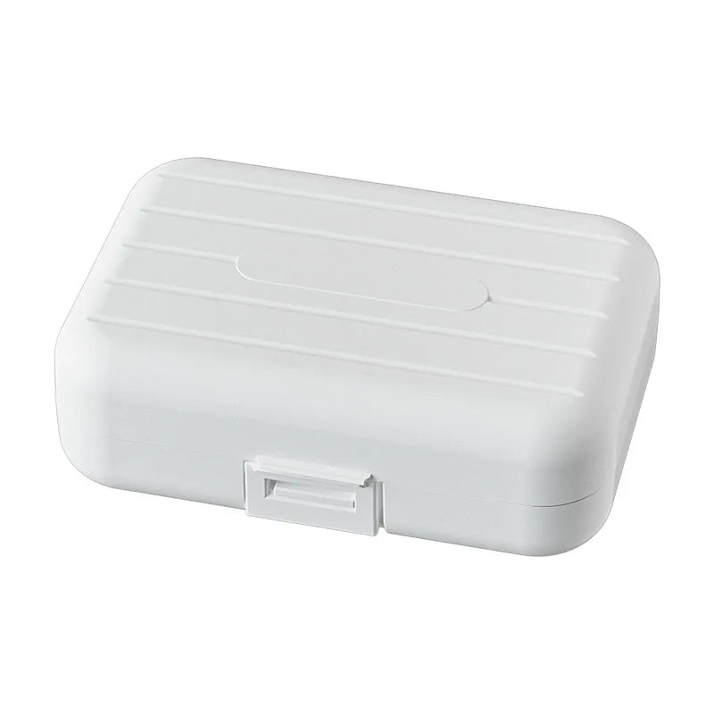 Mini 7 Grids Portable Pill Box Double Sealed Medicine Storage Case Week Long Day Divided Lockable Drug Organizer Weekly Pill Box