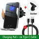 Car Wireless Charger Magnetic Auto Car Mount Phone Holder For iPhone 14 13 12 Samsung Infrared Induction  Fast Charging