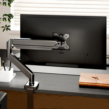 Universal Single Monitor Bracket Up To 32 Inches And 19.8 Lbs Per Screen Computer Desk Mount Stand Adjustable Computer Bracket