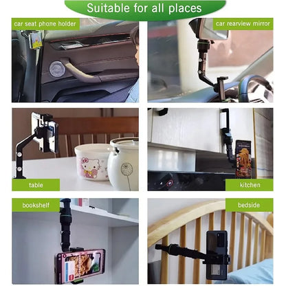 360° Rotatable Rearview Mirror Phone Holder for All Cars