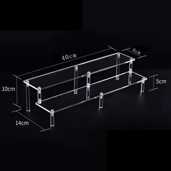 Clear Acrylic Display Stand For Anime Figures Cupcake Shelf Organizer Desserts Holder Jewels Display Risers Stand Perfume Stand