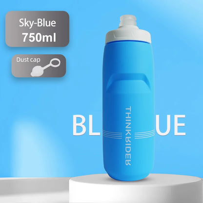 ThinkRider 620ml/750ml Bicycle Bottle MTB Road Bike Water Bottle Outdoor Sports Plastic Portable Large Capacity Drink Cycling