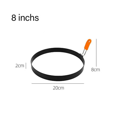 Anti-scald Egg Fried Ring Professional Stainless Steel Nonstick Round Pancake Mold Cooking Egg Mould Breakfast Sandwich Tools