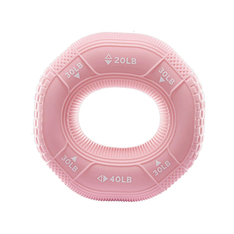 Silicone Adjustable 20-90LB Hand Grip Arm Strength Exercise Gripping Ring Fitness Gym Finger Forearm Trainer Carpal Expander