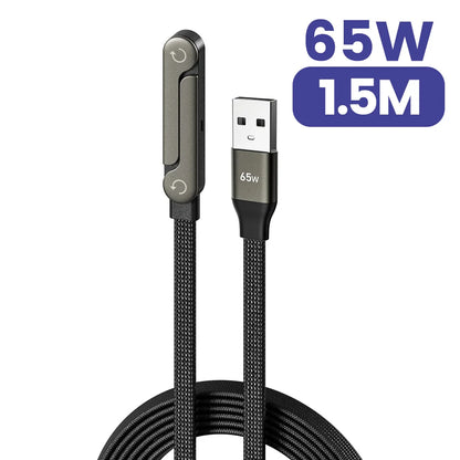 240W 2 in 1 USB C to USB C Fast Charging Foldable Bracket Data Cable Type C Desktop Holder Charging Wire For Iphone17 16 Samsung
