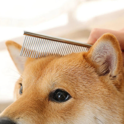 Stainless Steel Pet Dematting Comb – Dog & Cat Grooming Tool