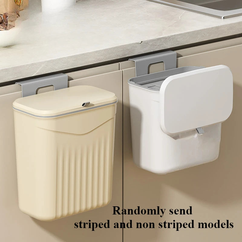 Wall-Mounted Trash Bin — Space-Saving Kitchen Waste Bin