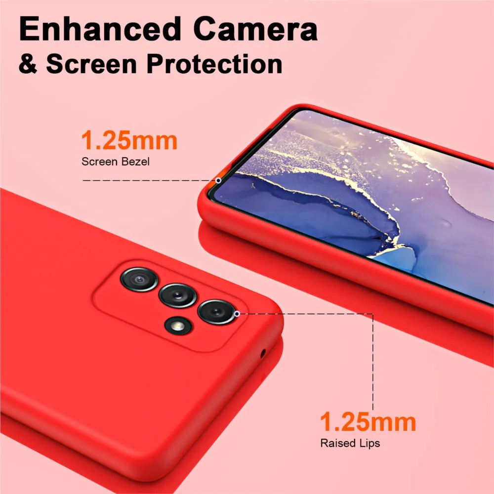 Liquid Silicone Case For Samsung Galaxy A16 A36 A26 A56 A15 A25 A35 A55 A04 A04E A04S A05 A05S A06 A14 A24 A34 A54 5G Cover