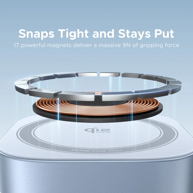 UGREEN Qi2.2 25W 15W 2-in-1 Magnetic Wireless Charger Stand Fast Charging Stand Charger For iPhone 16 17/AirPods Magflow Charger