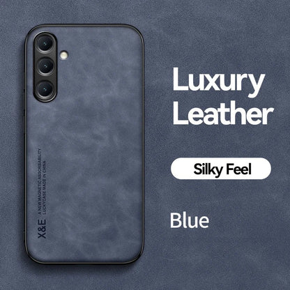 For Samsung Galaxy A56 A36 A26 A16 5G Case Soft Silicone Car Holder Magnetic Leather Phone Cover for Galaxy A06 A 56 36 16 Funda