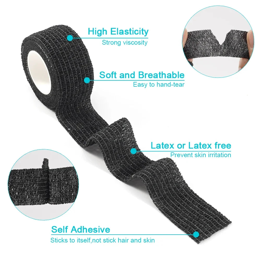 Self-Adhesive Elastic Athletic Wrap Tape – 10 Rolls