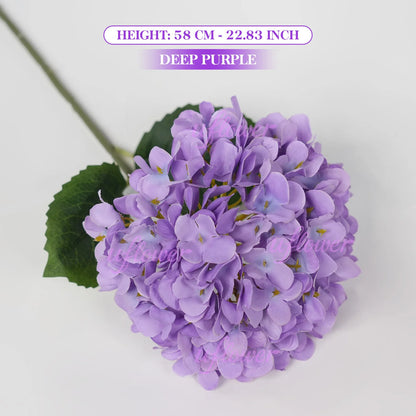 1/5/10pcs 58cm Beautiful Silk Artificial Flowers Hydrangea Bouquet for Home Party Wedding Living Room Decoration Accessories