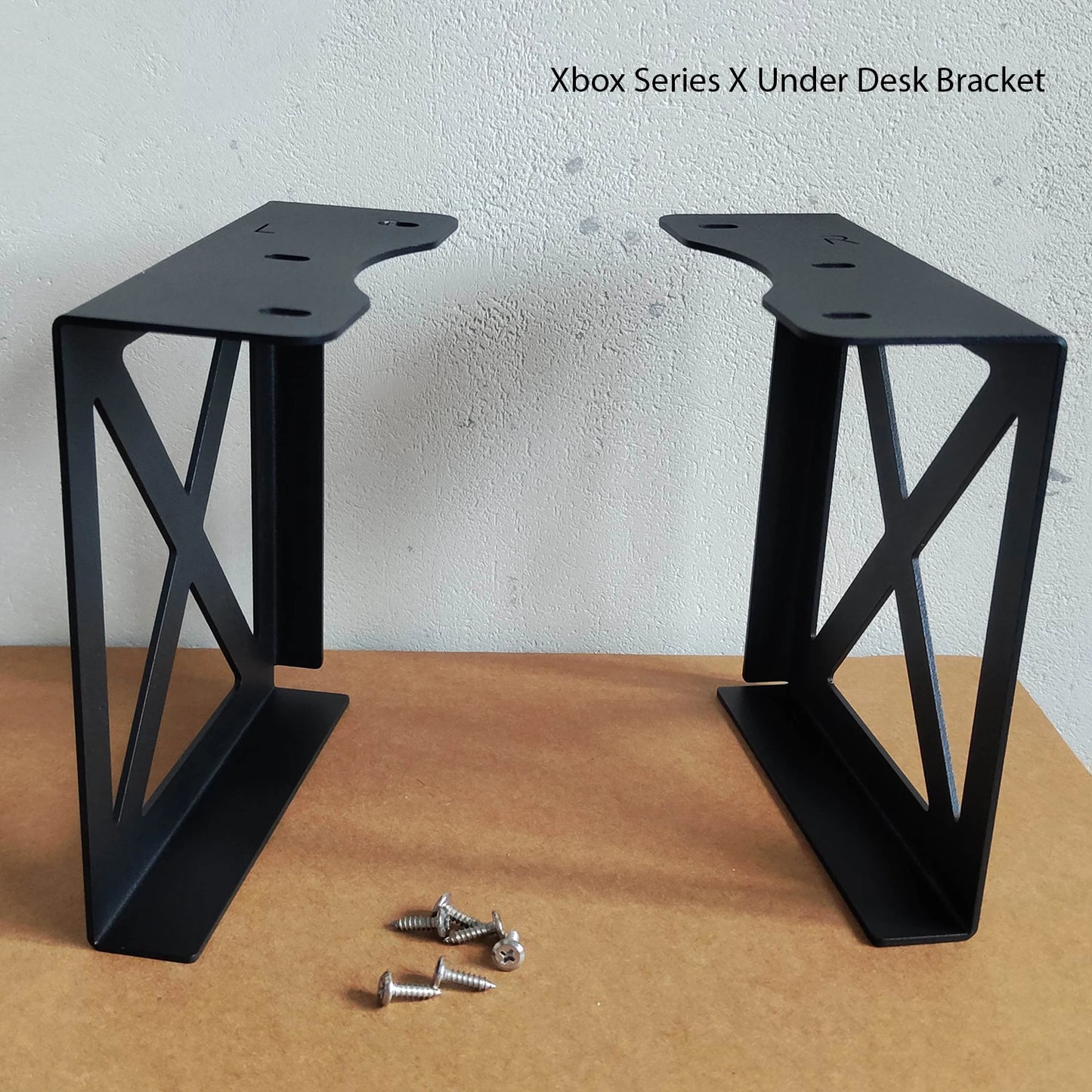under desk bracket for xbox series x xbox series s with selfdrive screw Wall Bracket with expansion screw under plank