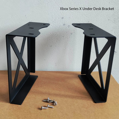 under desk bracket for xbox series x xbox series s with selfdrive screw Wall Bracket with expansion screw under plank