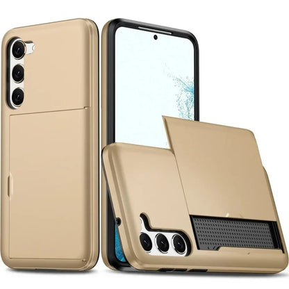 For Samsung Galaxy S26 S25 S24 Ultra S22 Plus S23 S21 S20 FE Note 20 A17 A55 Wallet Cover Card Holder Slot Shockproof Phone Case