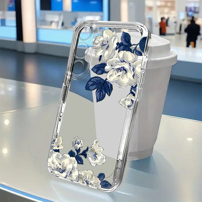 Plum Flower Samsung Galaxy Case – Soft TPU Cover for S21–S26 and A Series