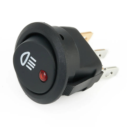 1 Pc On Off Rocker Switch Red Led Fog Light Lamp Symbol Car Van Truck 23mm DC 12V 20A ABS Plastic Fit For Car Van Truck