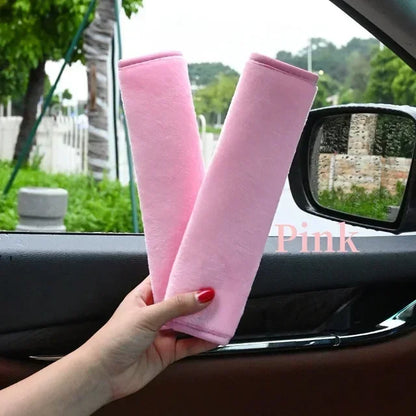 Universal Comfort Car Seat Belt Shoulder Pads Soft Polyester Protection for Adults Teens Accessories for Cozy Safe Rides Amagi