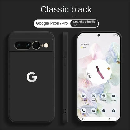 Ultra Slim Liquid Silicone Phone Case For Google Pixel 10A 9 Pro XL 8 7 6 Pro Wireless Charging Shockproof Protector Back Cover