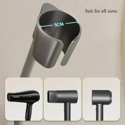 Powerful Suction Cup Hair Dryer Stand Bathroom Shelf Bathroom Organizer Shower Organizer No Need To Hold By Hand Hanging Rack