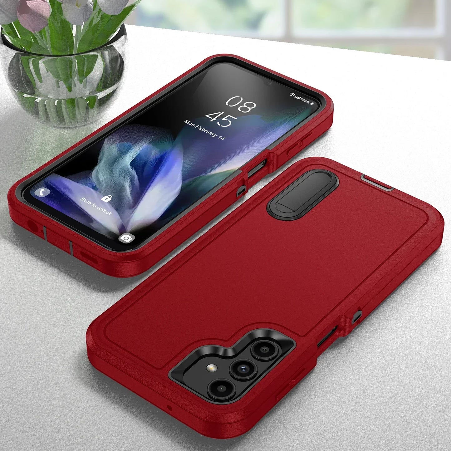 Anti-Shock Protective Phone Case for Samsung Galaxy S23 FE S24 S25 S26 Ultra S22 Plus A17 A56 A36 A16 A06 A15 A54 Holder Cover