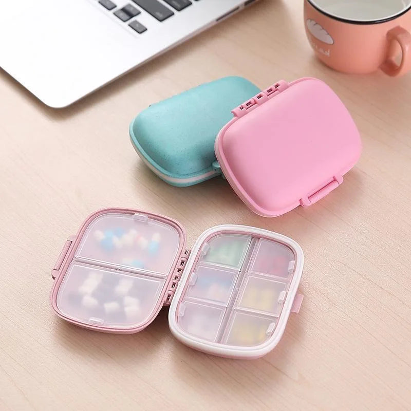 Portable Small Medicine Box Three Meals a Day Sealed Moisture-proof Seven Days a Week Carry-on Drugs Drug Sub-packaging Storage