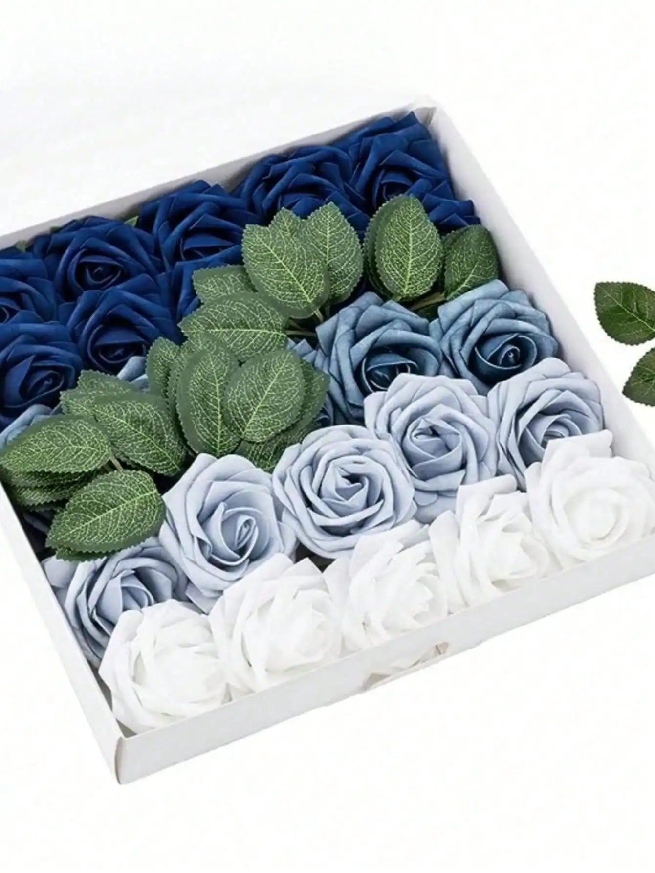 25pcs/Set Artificial Foam Rose Flowers Realistic Fake Roses Stem For DIY Wedding Bouquets Centerpieces Bridal Shower Party Home Decorations