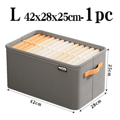 Non-Woven Clothes Storage Organizer – Foldable Wardrobe Drawer Bag