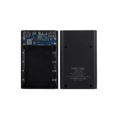 25W Battery Charge Storage Box Dual USB Micro Type C 18650 Power Bank Shell PD QC3.0 Quick Charge For Smartphone Without Battery