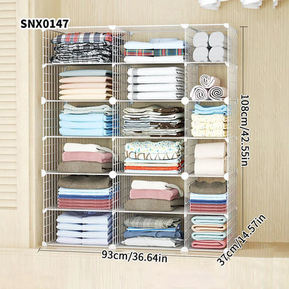Clothing Layered Storage Wardrobe Partition Rack Hanging Closet Cross Partition Vertical Student Dormitory Cabinet Layered Rack