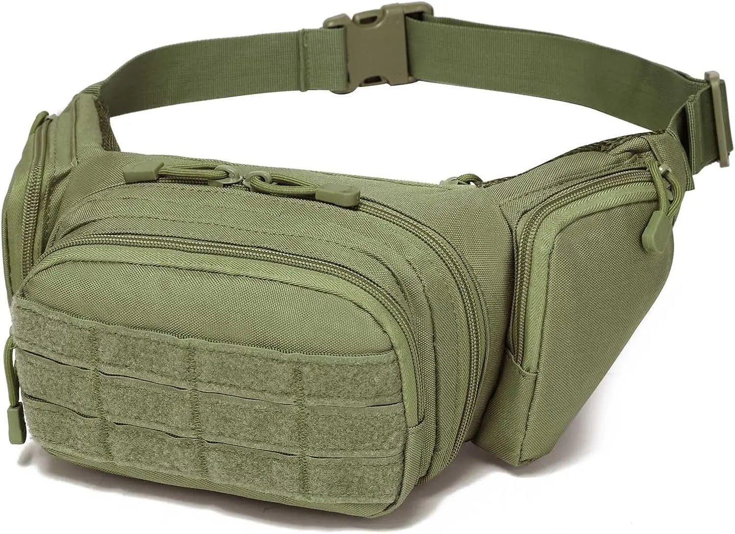Waterproof Tactical Fanny Pack Concealed Carry Waist Bag with Molle System EDC Pouch for Outdoor Sports Traveling