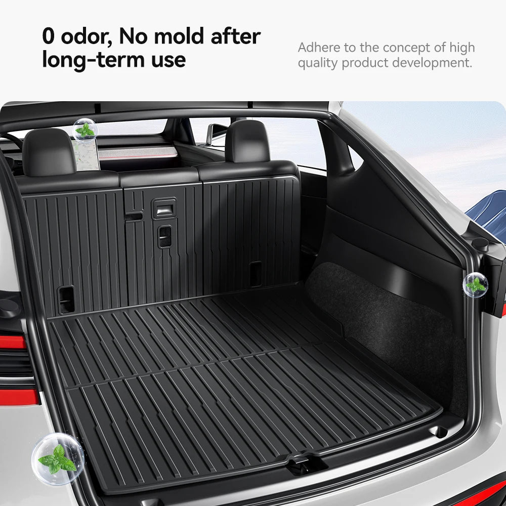 YZ For Tesla Model 3 Y Highland Juniper 2021-2026 all-in-one TPE Trunk mat Luggage mat Four Seasons Waterproof Non-slip